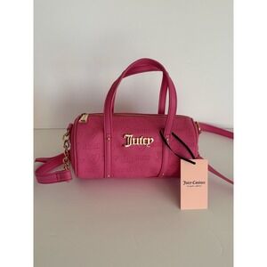 Juicy Couture Bestsellers Mini Barrel Crossbody Bag Purse Hot Pink NWT